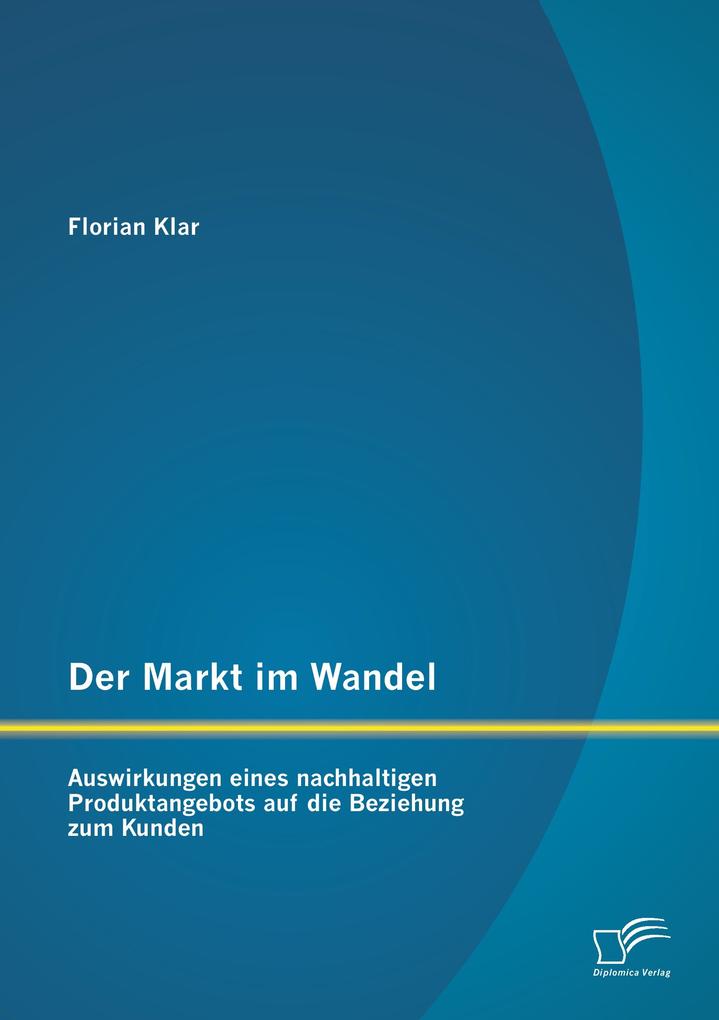 Der Markt im Wandel: Auswirkungen eines nachhaltigen Produktangebots auf die Beziehung zum Kunden