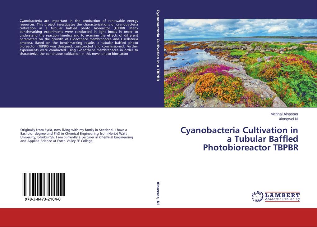 Cyanobacteria Cultivation in a Tubular Baffled Photobioreactor TBPBR