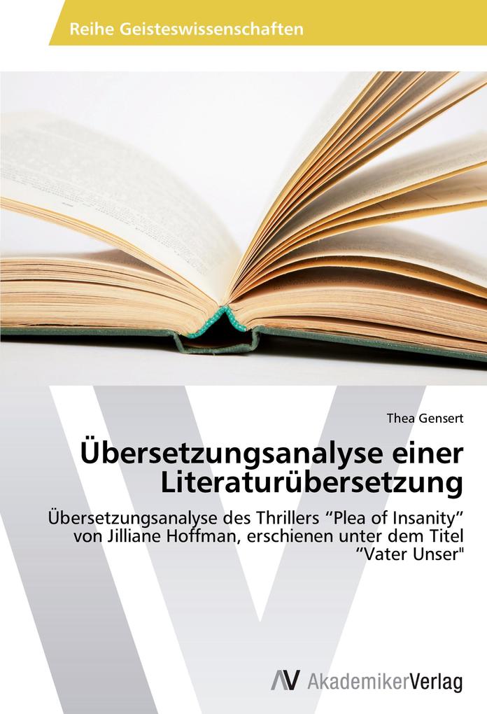 Übersetzungsanalyse einer Literaturübersetzung