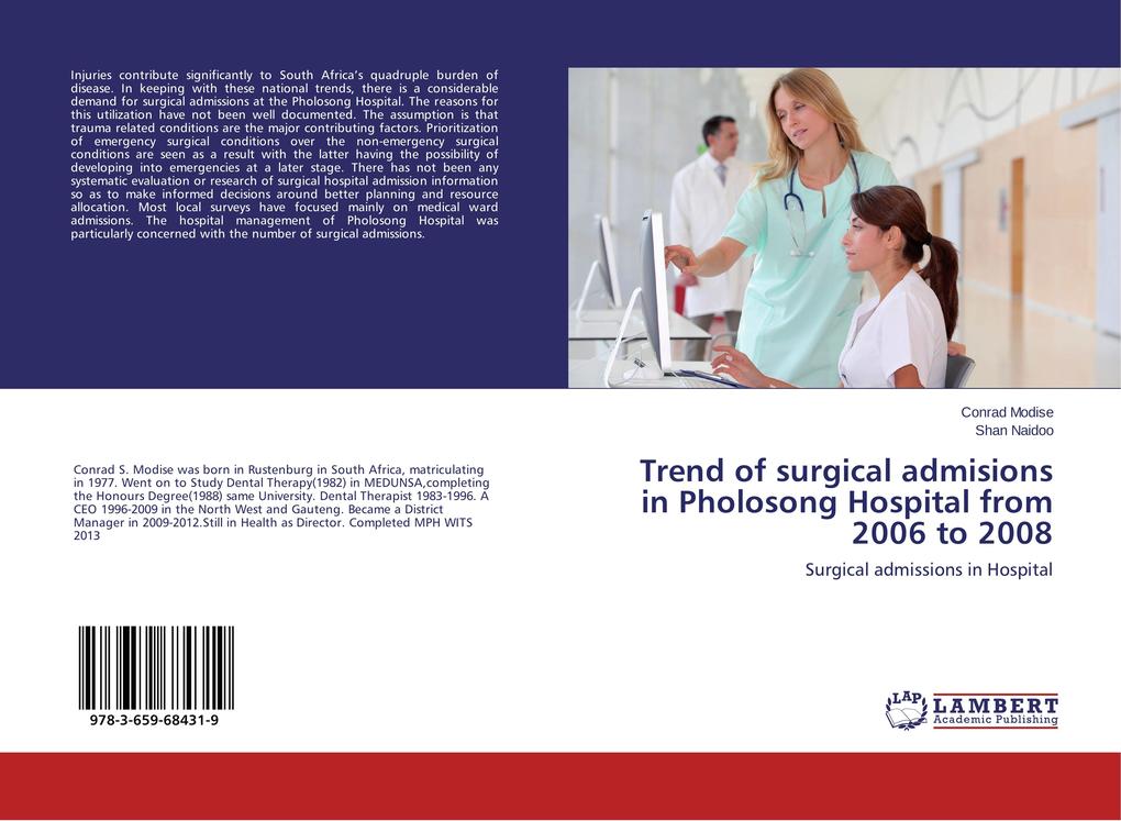 Trend of surgical admisions in Pholosong Hospital from 2006 to 2008 - Conrad Modise/ Shan Naidoo
