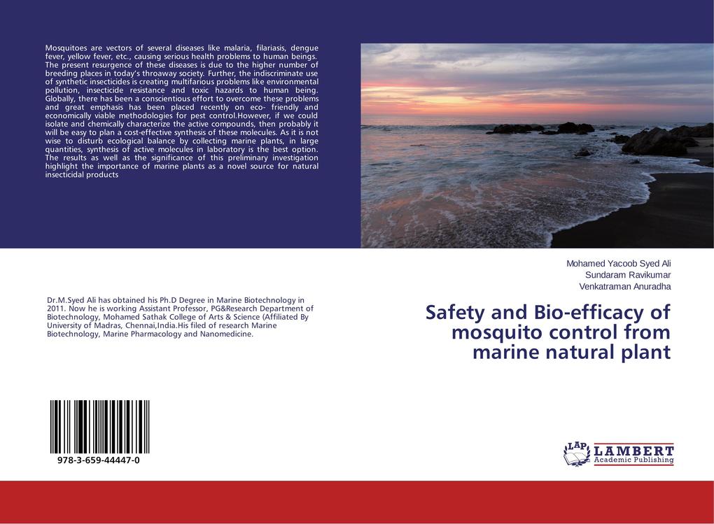 Safety and Bio-efficacy of mosquito control from marine natural plant