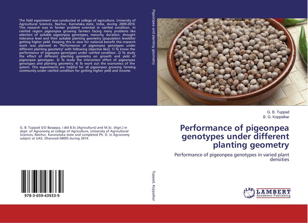 Performance of pigeonpea genotypes under different planting geometry