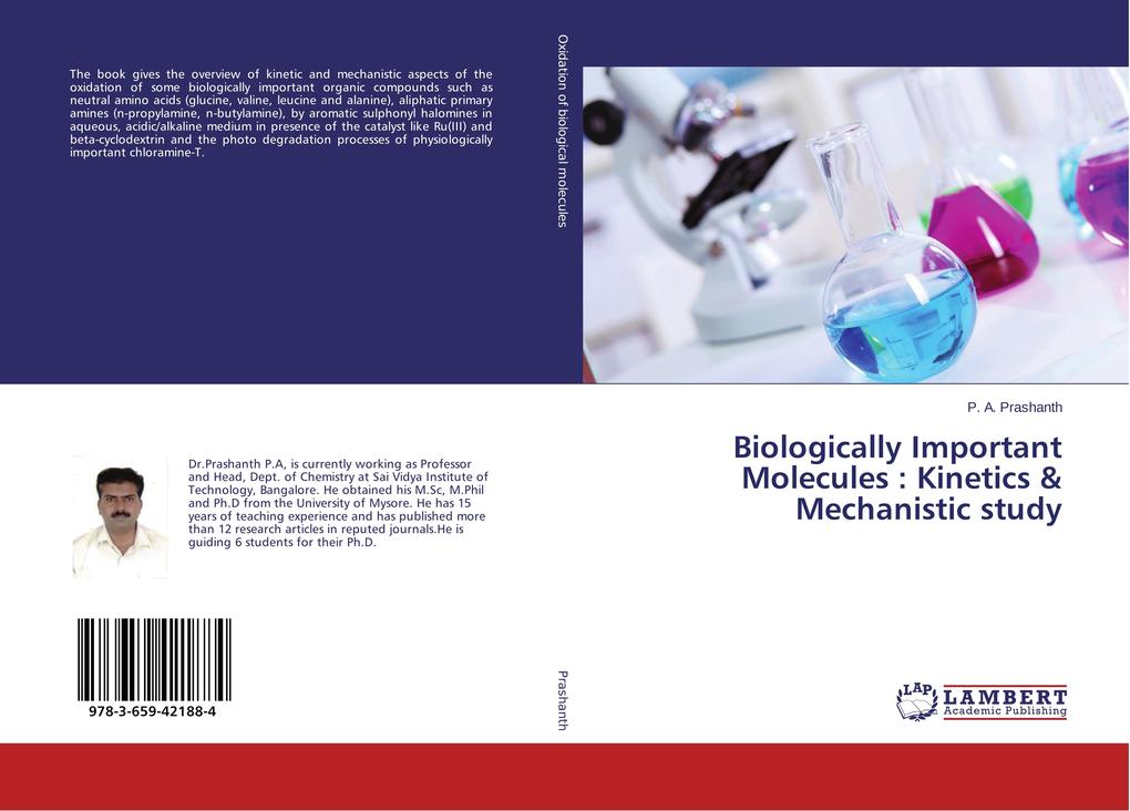 Biologically Important Molecules : Kinetics & Mechanistic study