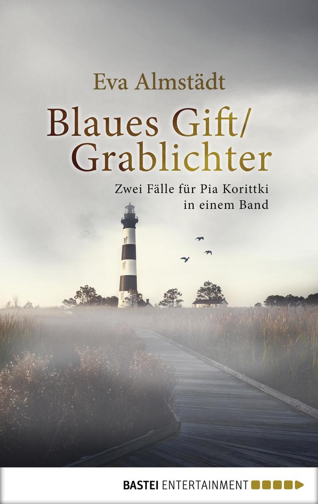 Blaues Gift / Grablichter - Eva Almstädt