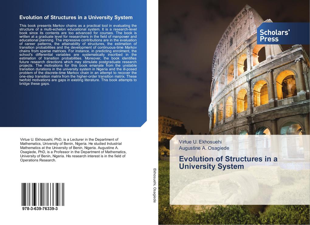 Evolution of Structures in a University System