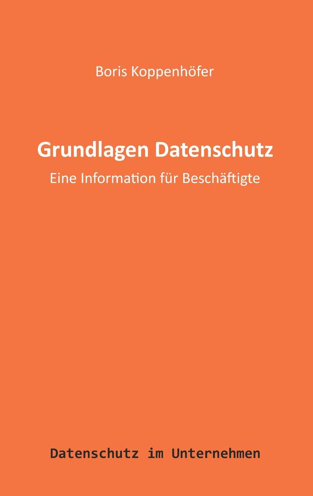 Grundlagen Datenschutz