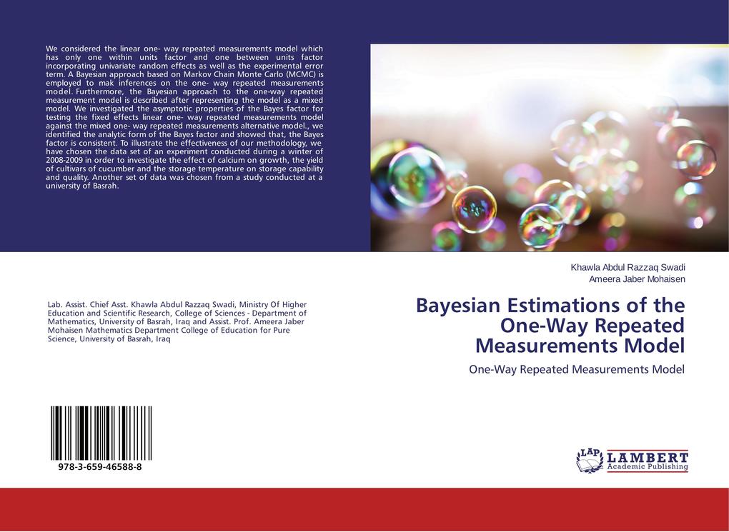 Bayesian Estimations of the One-Way Repeated Measurements Model