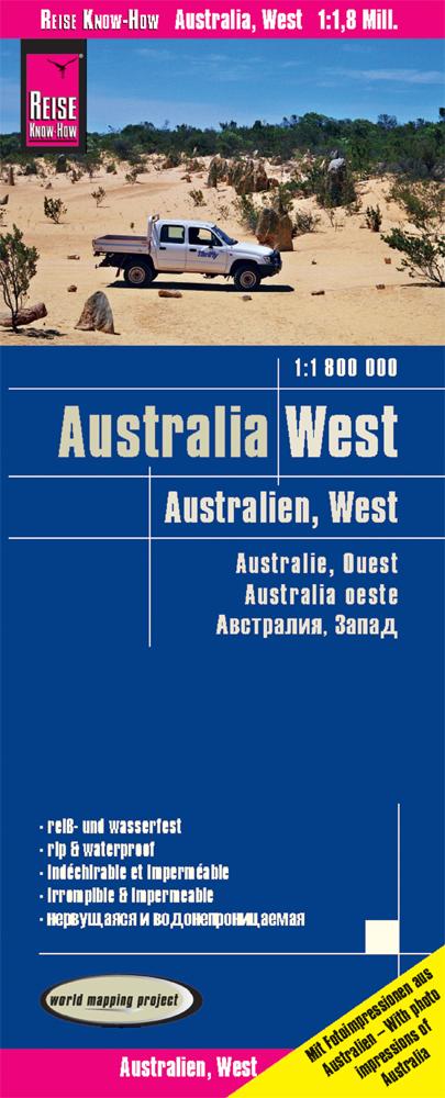 Reise Know-How Landkarte Australien West / Australia West 1:1.800.000