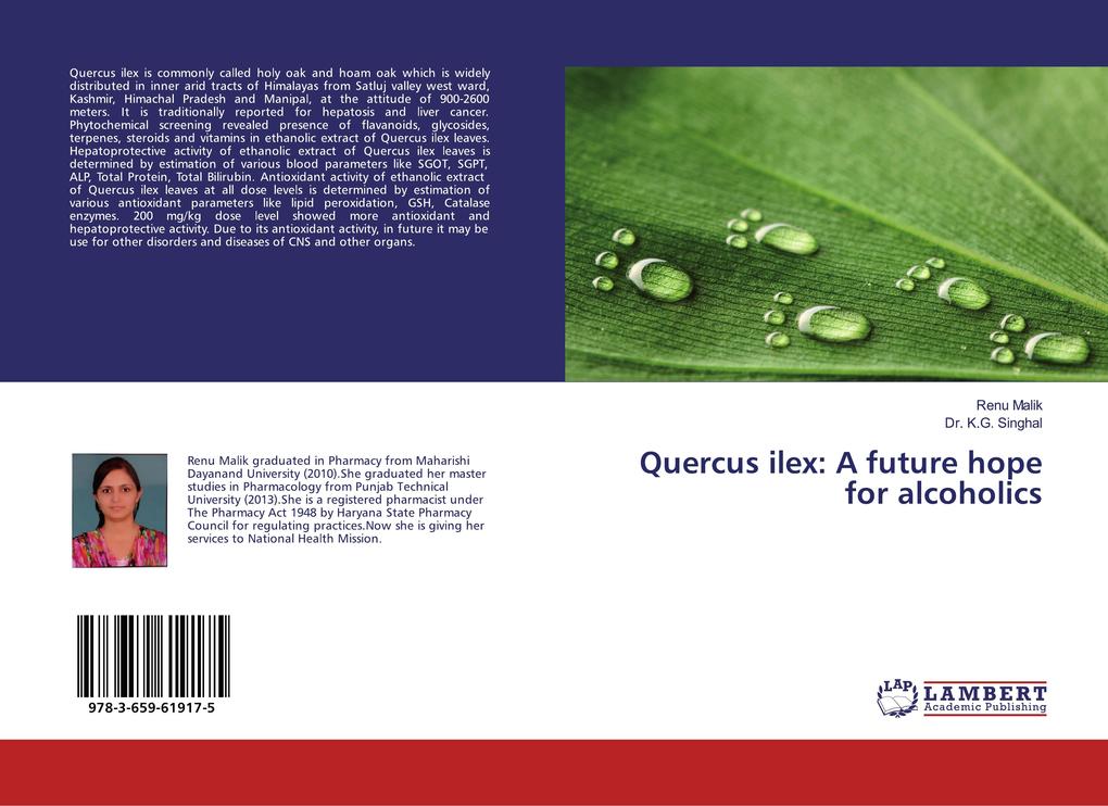 Quercus ilex: A future hope for alcoholics