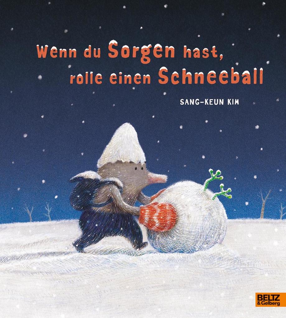 Image of Wenn du Sorgen hast rolle einen Schneeball