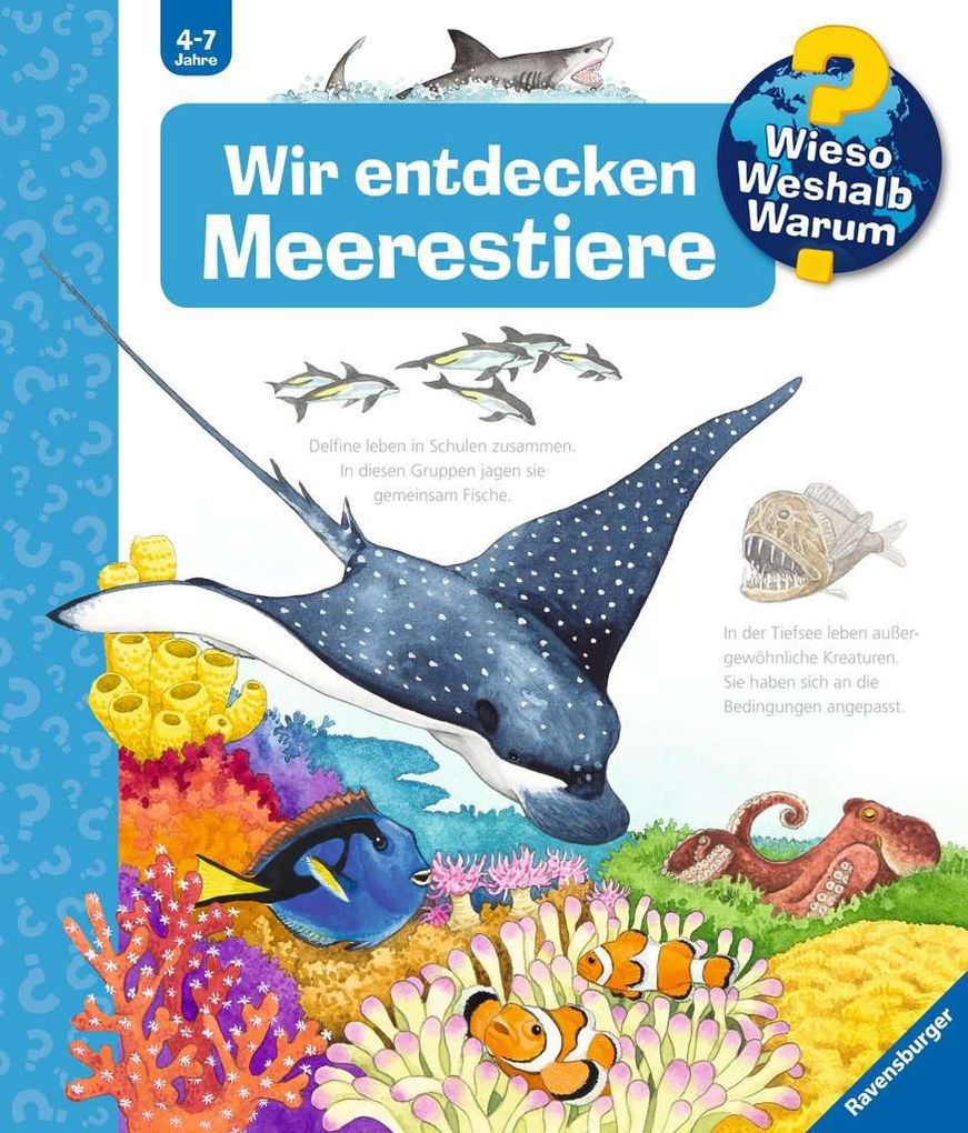 Image of Ravensburger Kinderbuch "Wieso? Weshalb? Warum? - Wir entdecken Meerestiere"