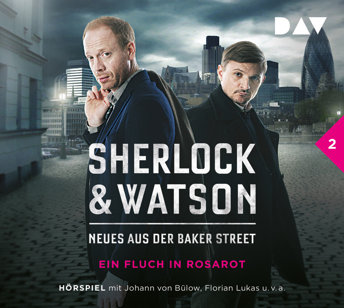 Sherlock & Watson - Neues aus der Baker Street: Ein Fluch in Rosarot 1 Audio-CD