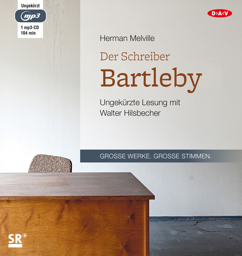 Der Schreiber Bartleby 1 Audio-CD 1 MP3 - Herman Melville