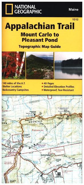 Appalachian Trail: Maine South Map [Mount Carlo to Pleasant Pond]