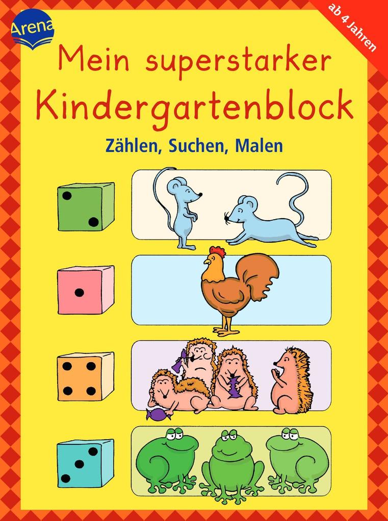 Image of Mein Superstarker Kindergartenblock - Zählen, Suchen, Malen - Carola Schäfer, Kartoniert (TB)
