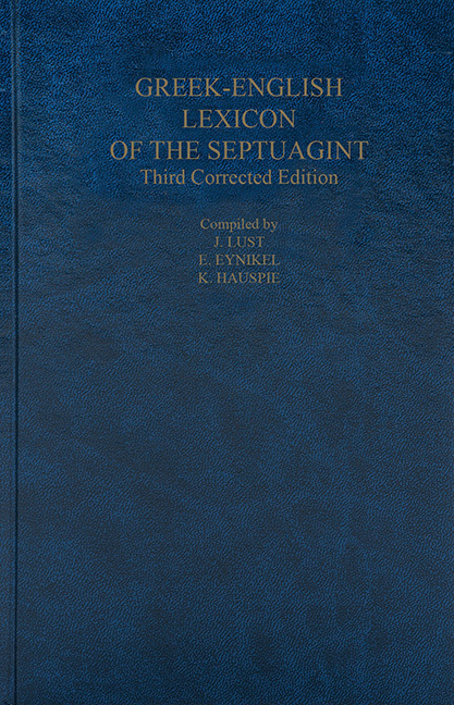 Deutsche Bibelges. A Greek-English Lexicon Of The Septuagint