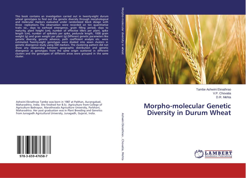 Morpho-molecular Genetic Diversity in Durum Wheat