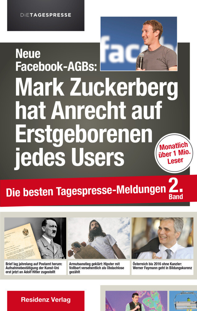 Neue Facebook-AGBs: Mark Zuckerberg hat Anrecht auf Erstgeborenen als Buch Neue Facebook-AGBs: Mark Zuckerberg hat Anrecht auf Erstgeborenen als Buch