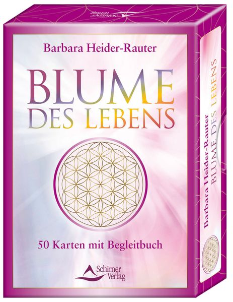 Blume des Lebens Meditationskarten mit Begleitbuch