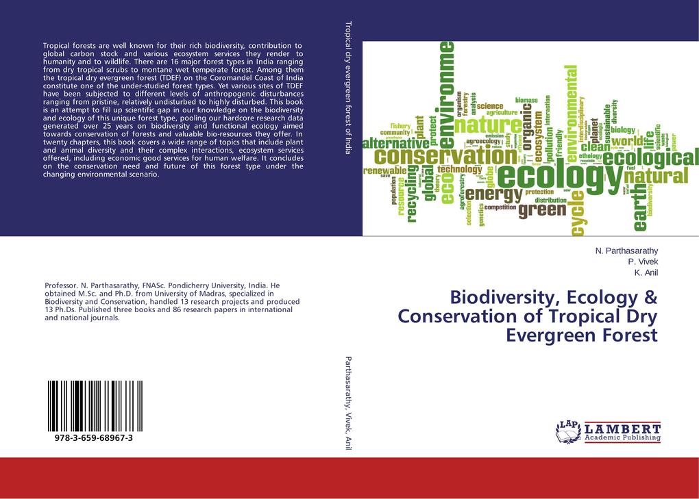 Biodiversity Ecology & Conservation of Tropical Dry Evergreen Forest