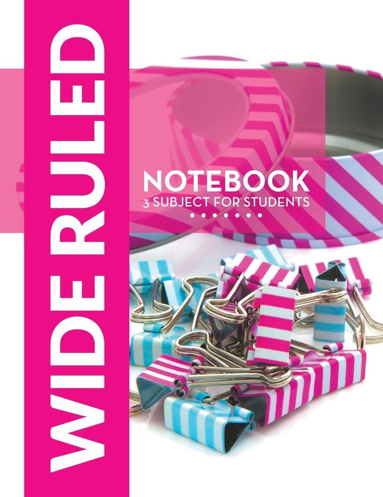Wide Ruled Notebook - 3 Subject For Students