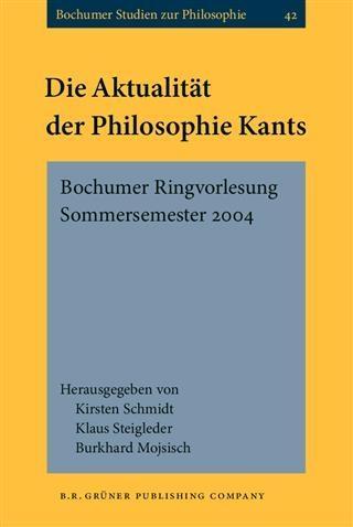 Die Aktualitat der Philosophie Kants