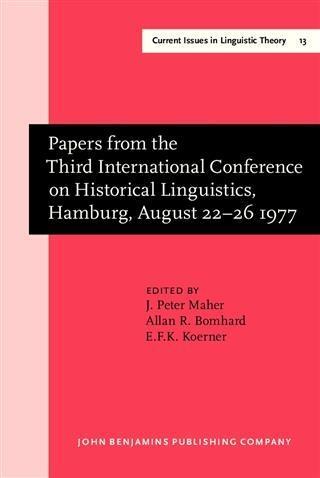 Papers from the Third International Conference on Historical Linguistics Hamburg August 22-26 1977