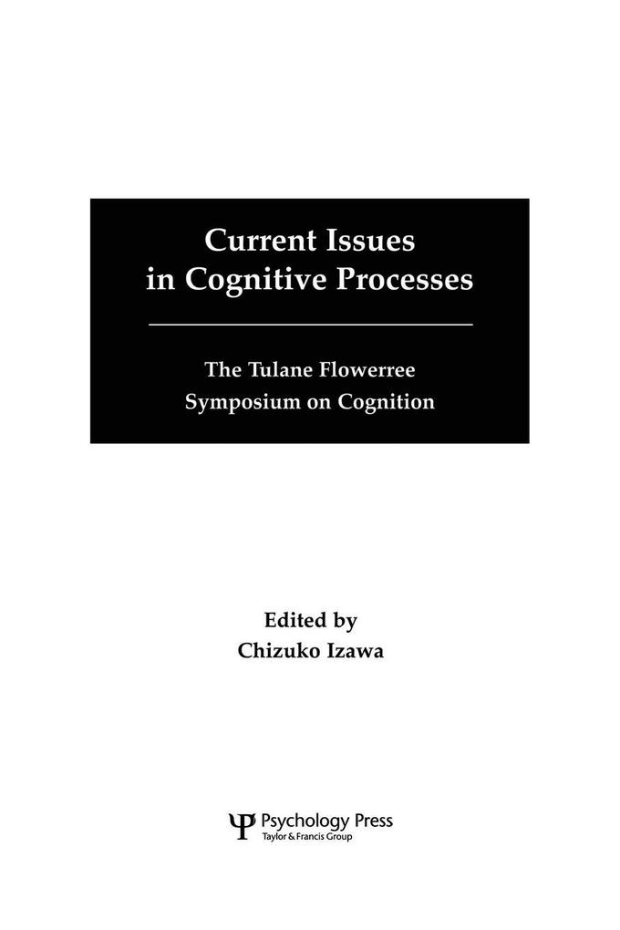 Current Issues in Cognitive Processes