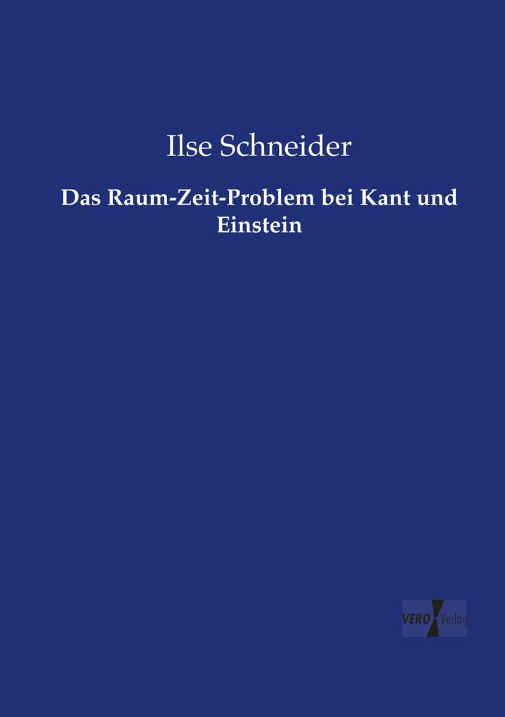 Image of Das Raum-Zeit-Problem bei Kant und Einstein