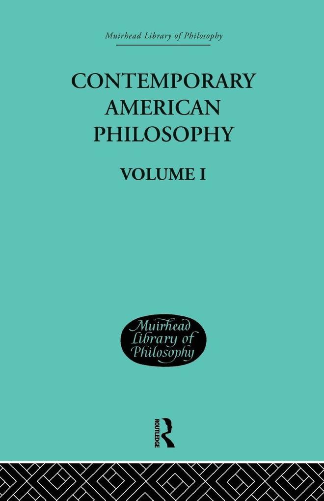 Contemporary American Philosophy