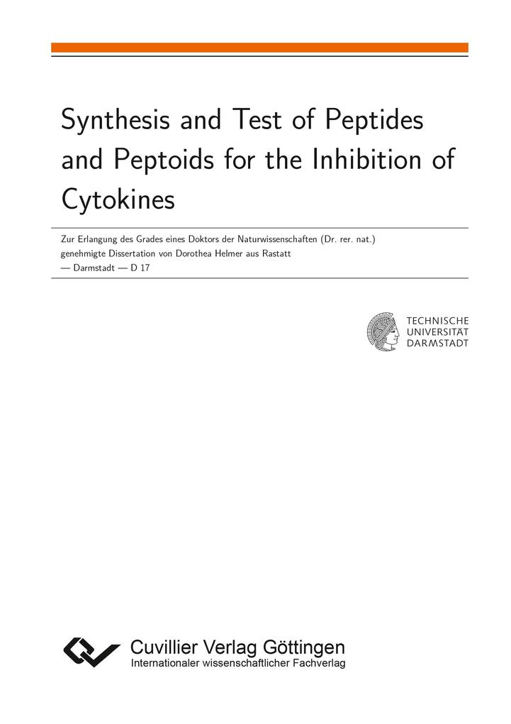 Synthesis and Test of Peptides and Peptoids for the Inhibition of Cytokines