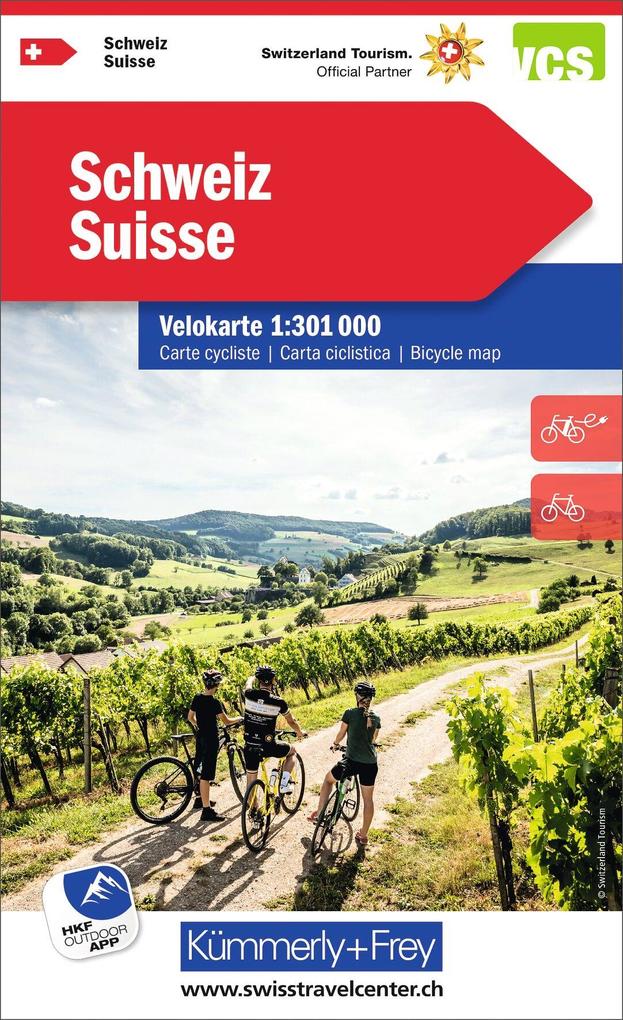 Kümmerly+Frey Velokarte Schweiz 1:301.000