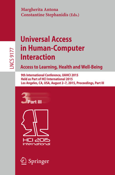 Universal Access in Human-Computer Interaction. Access to Learning Health and Well-Being