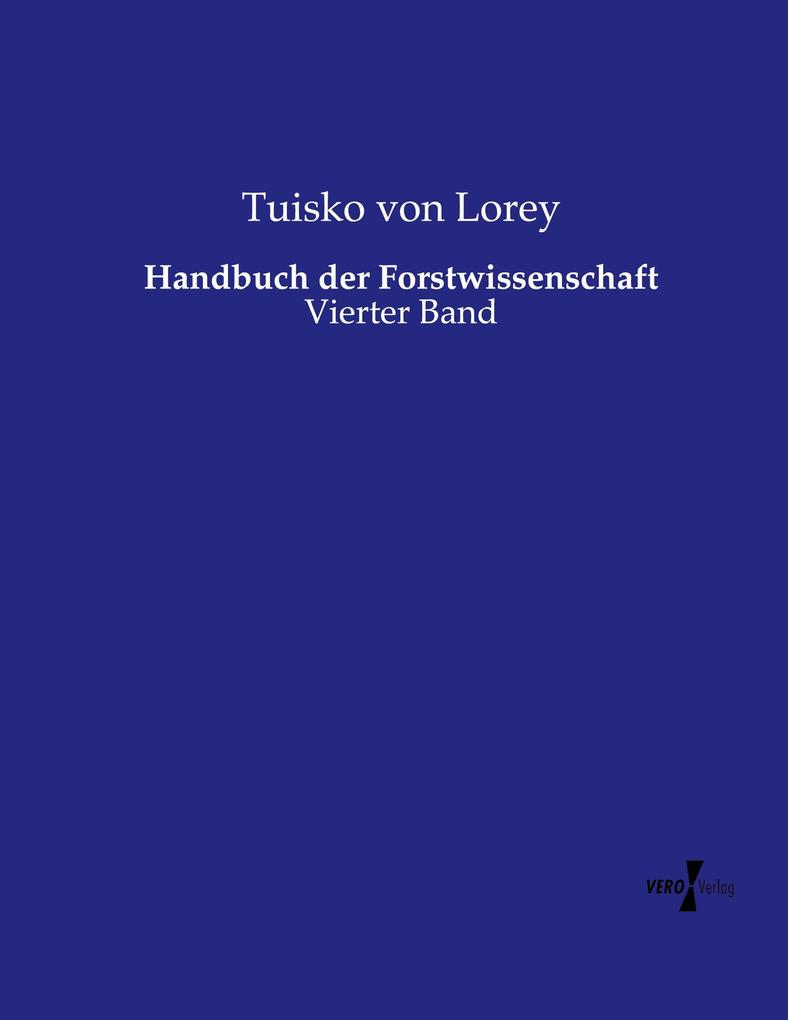 Handbuch der Forstwissenschaft