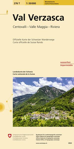 276T Val Verzasca Wanderkarte - Bundesamt für Landestopografie swisstopo
