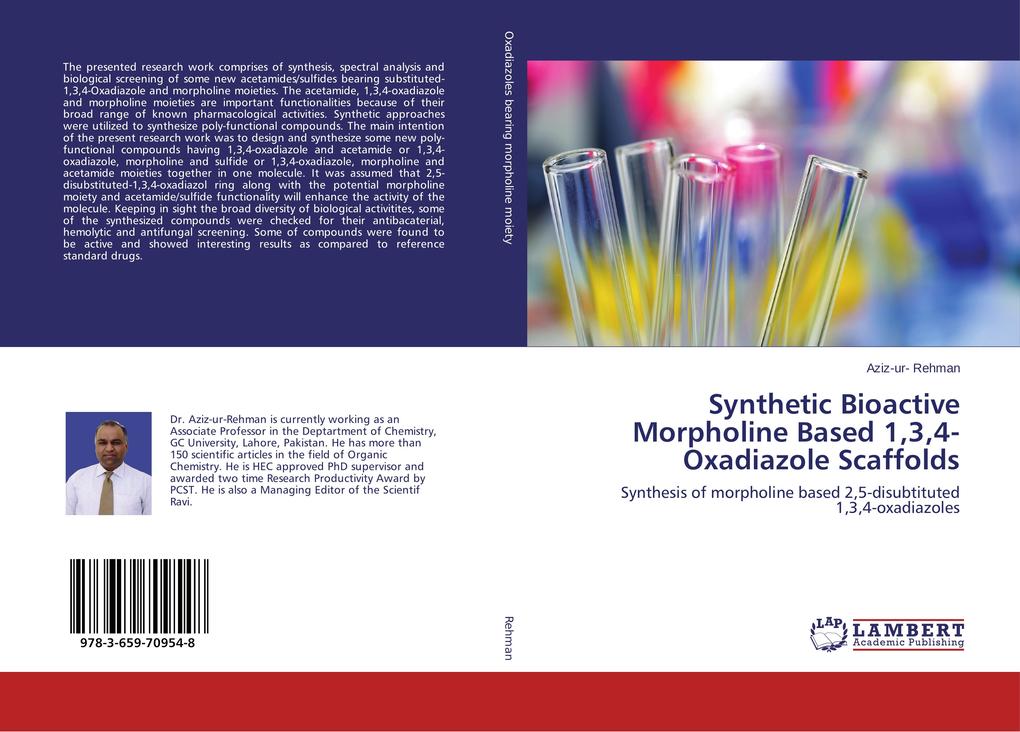 Synthetic Bioactive Morpholine Based 134-Oxadiazole Scaffolds
