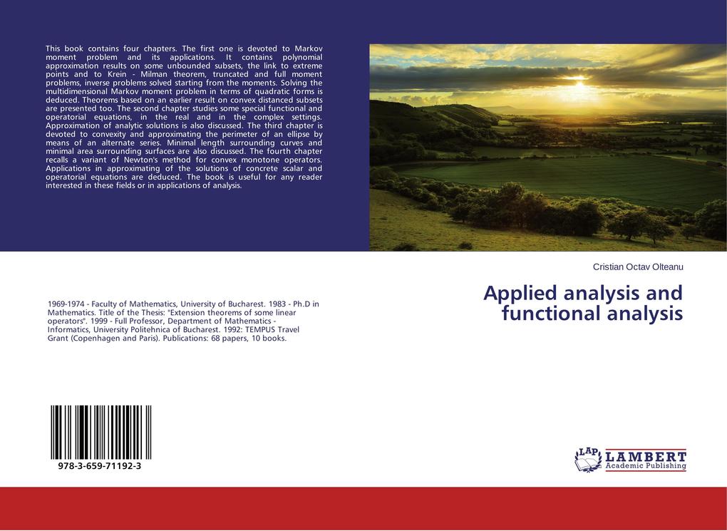 Applied analysis and functional analysis