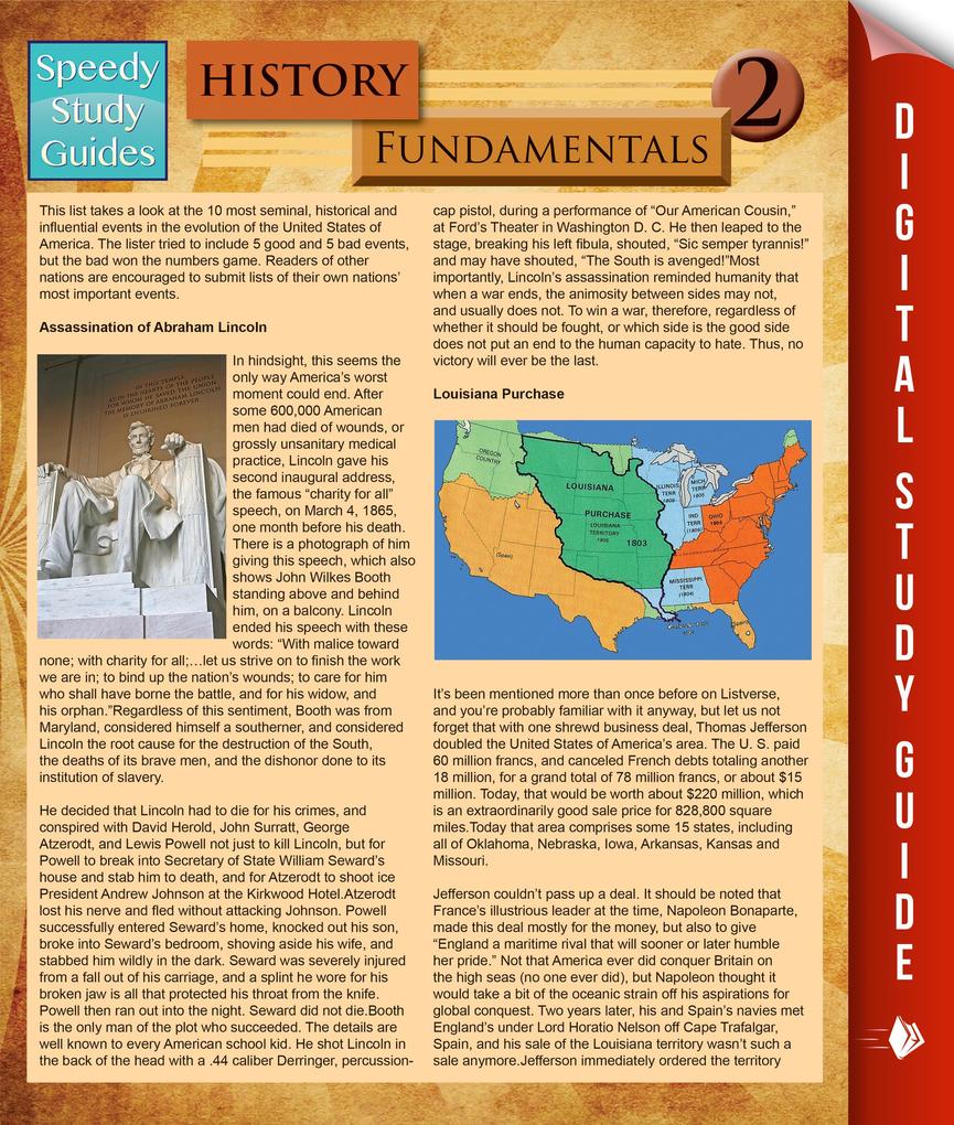 History Fundamentals 2 (Speedy Study Guides)