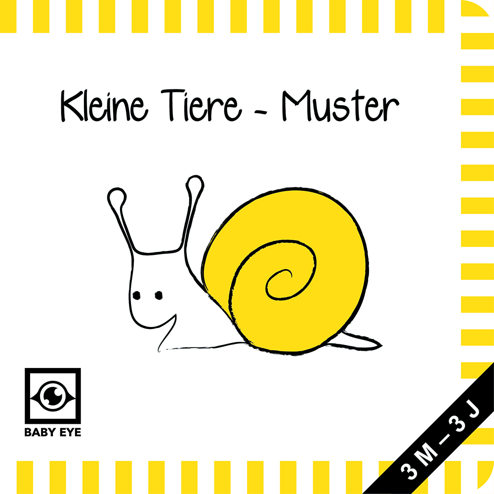Agnieszka Sawczyn: Kleine Tiere – Muster: Kontrastbuch für Babys · kontrastreiche Bilder angepasst an Babyaugen · Schwarz Weiß Primärfarben Buch... - Bild 5
