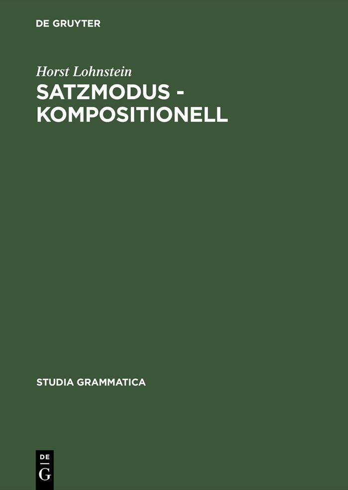 Satzmodus - kompositionell