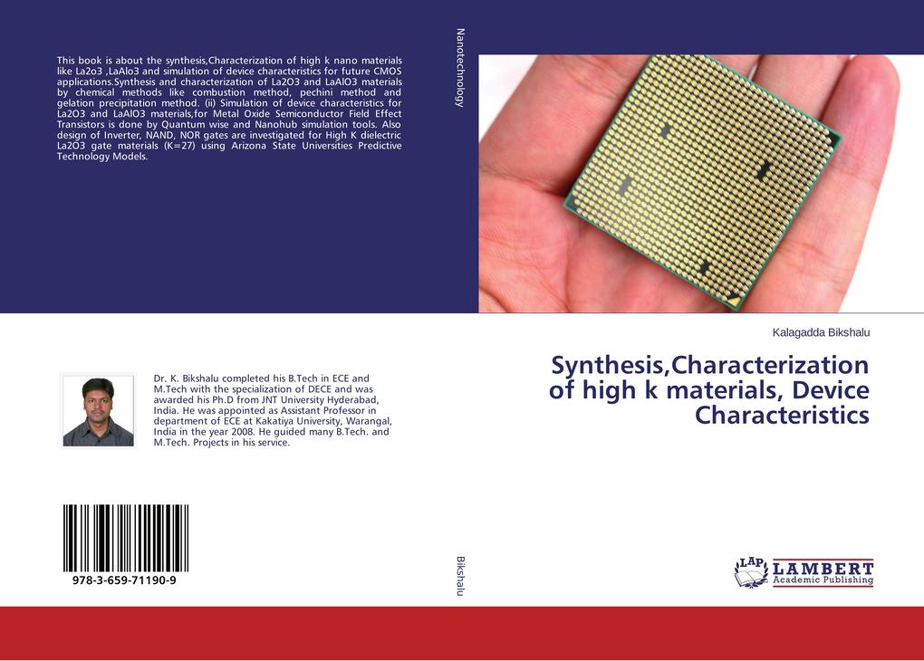 SynthesisCharacterization of high k materials Device Characteristics