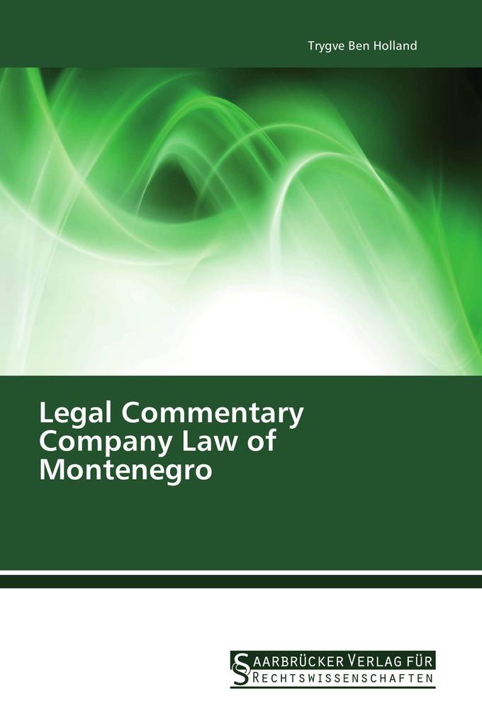 Legal Commentary Company Law of Montenegro