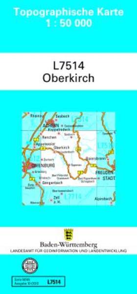 Topographische Karte Baden-Württemberg Zivilmilitärische Ausgabe - Oberkirch
