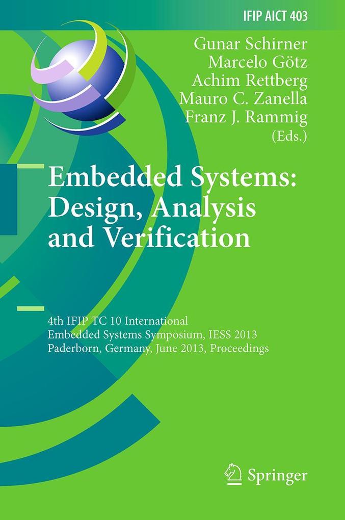 Embedded Systems: Design Analysis and Verification