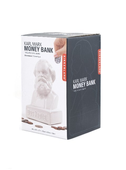 Karl Marx Money Bank weiss