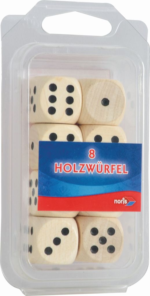 Noris Spiele - Würfel aus Holz natur 20mm
