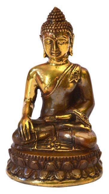 'Thai Buddha' Messing antik 4 x 8 cm