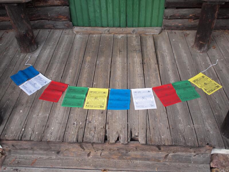 Traditionelle tibetische Gebetsfahne LT