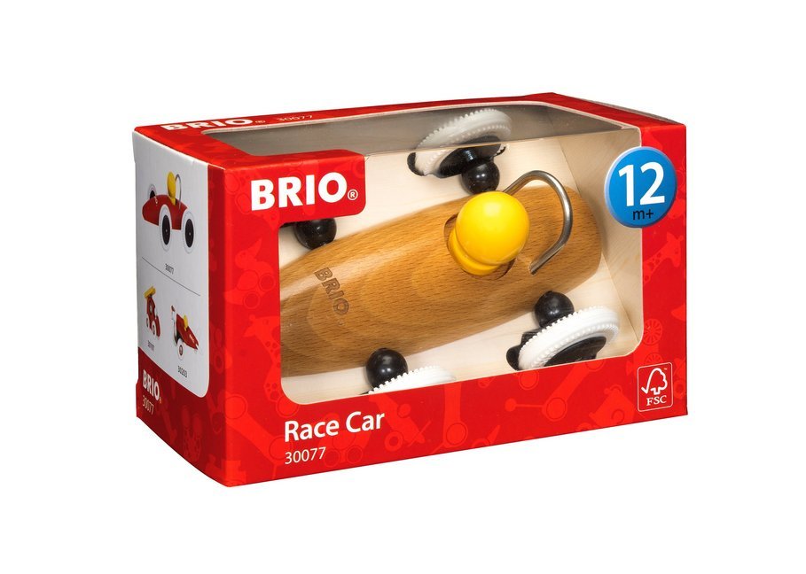 BRIO - Rennwagen im Display 8 Stck. sort. 1 x natur 3 x rot 2 x blau 2 x grün