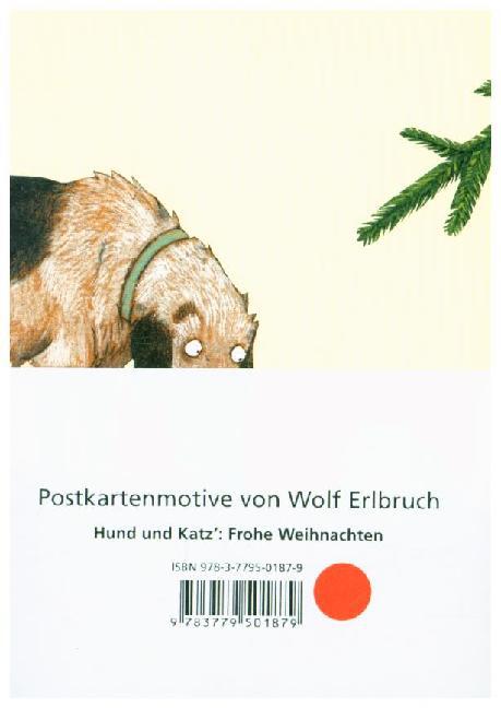 Weihnachten Motiv Hund & Katz 10 Postkarten